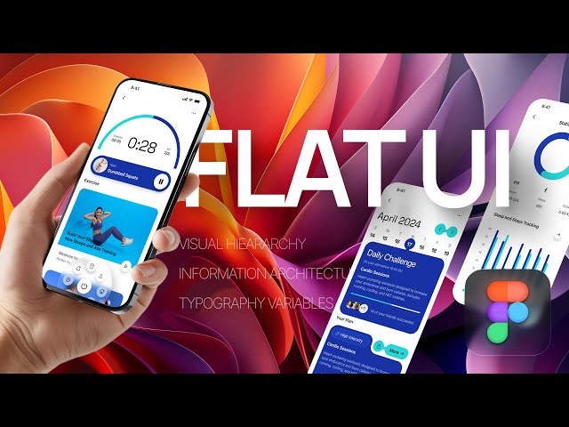 Create a Flat UI app design in light mode in Figma - for beginners