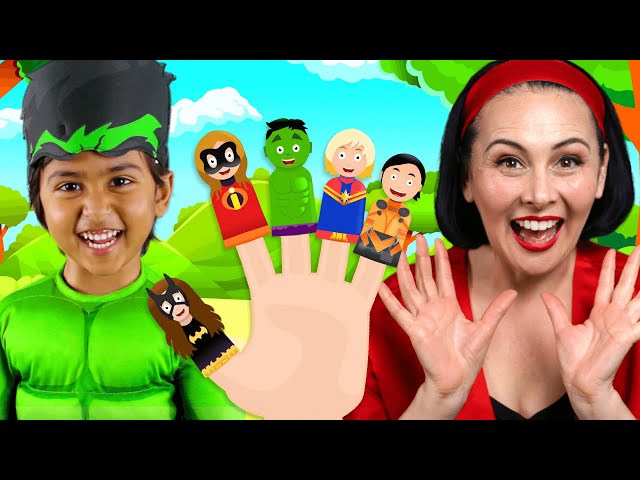 Superhero Finger Family Song | Lah-Lah Kids Songs & Nursery Rhymes