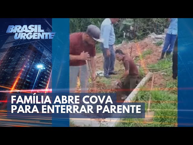 Família abre cova para enterrar parente por falta de coveiros | Brasil Urgente