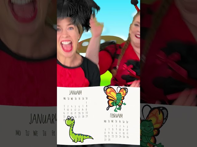 Learn the Months of the Year ✨📅 #shorts #kidssongs