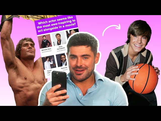 Zac Efron Finds Out Which Iconic Zac Efron Character He Is