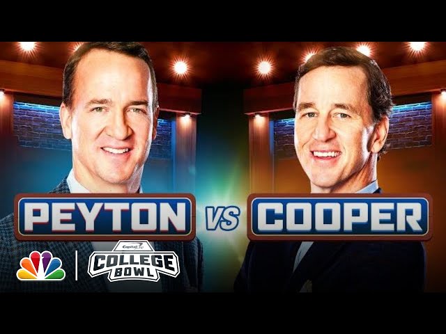 Peyton v. Cooper Manning the GOAT of Trivia | Capital One College Bowl