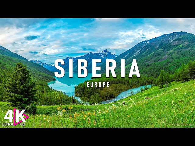 FLYING OVER SIBERIA - Amazing Beautiful Nature Scenery & Relaxing Music | 4K Video Ultra HD