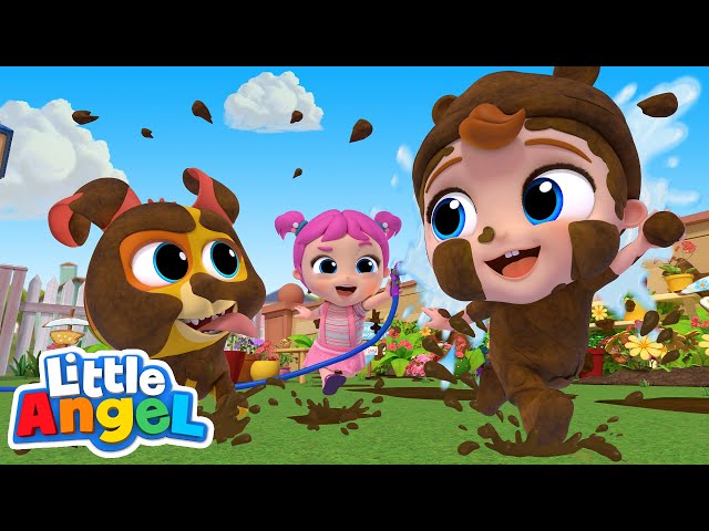 Fun in the Mud! | Little Angel Kids Songs & Nursery Rhymes
