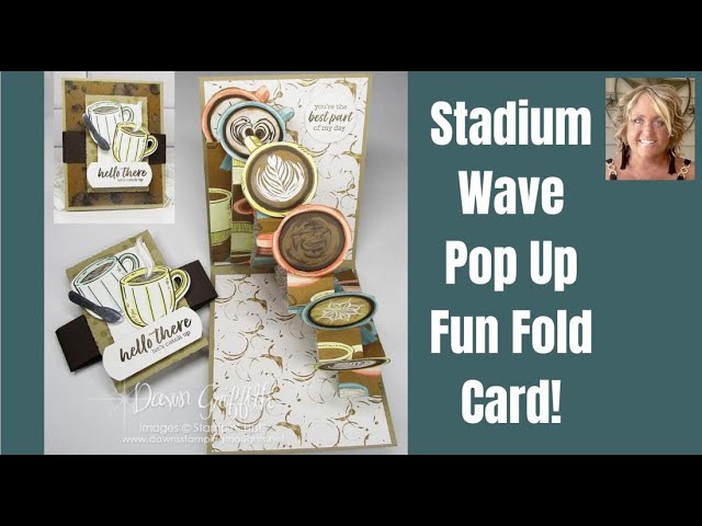 Stadium  Wave  Pop  Up  Fun  Fold  Card
