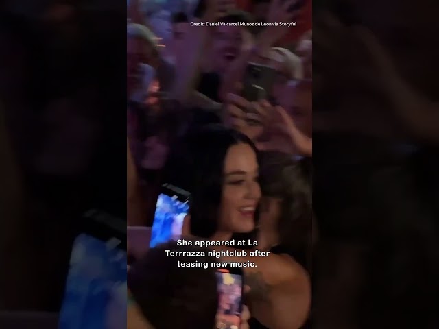 Katy Perry Serves Shots, Parties With Clubbers in Barcelona
