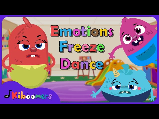 Let's Dance About our Feelings with Emotions Freeze Dance - The Kiboomers Preschool Songs