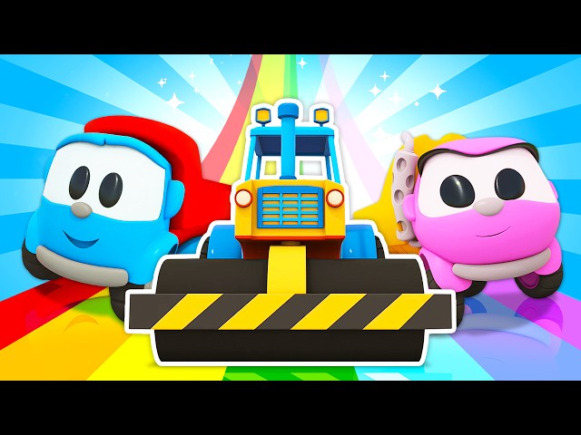 Sing with Leo the Truck! The Road Roller song for kids. Nursery rhymes & super simple songs for kids