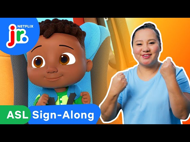 Cody's 'Are We There Yet' Car Song 🚗🎶 ASL Sign-Along for Kids | CoComelon Lane | Netflix Jr
