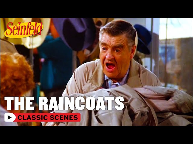 Kramer Helps Morty Sell His Jackets | The Raincoats | Seinfeld