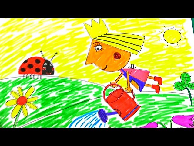 Ben and Holly's Little Kingdom kids toys Coloring Holly Episodes! for Kids