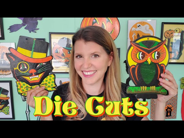 VINTAGE HALLOWEEN DECORATIONS! Cool Paper Die Cuts [Review & Unboxing]