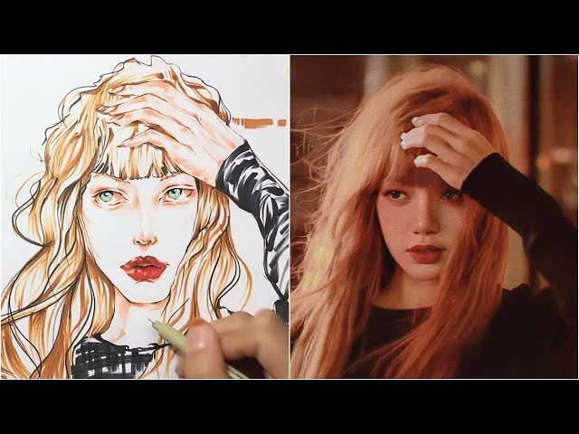 블랙핑크 리사(BLACKPINK LISA) 팬아트...패셔너블하게 그려보기