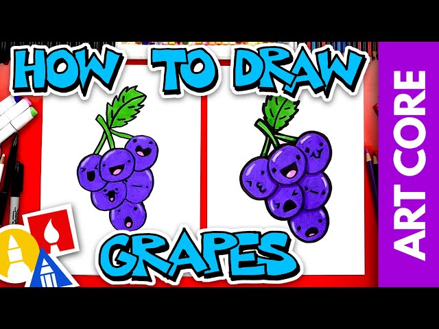Art Core: Overlapping - How To Draw Funny Grapes