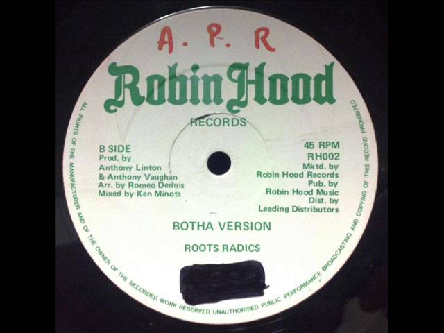 Reggae George President Botha With Dub Robin Hood Records DJ APR