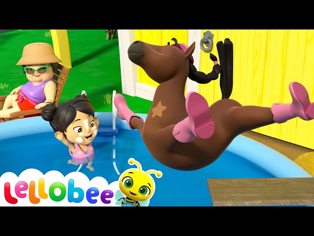 Groovy Swimming Pool Splashes | Baby Cartoons - Kids Sing Alongs | Moonbug