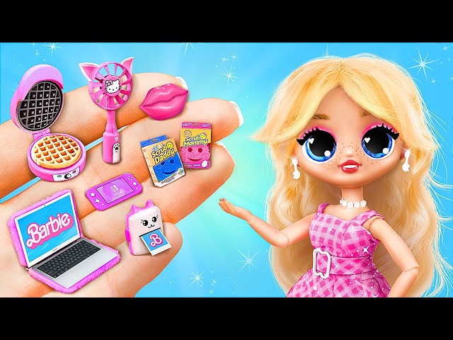 Miniature Gadgets for Barbie! 31 LOL OMG DIYs