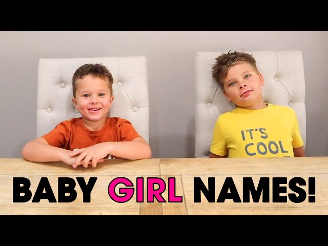 Ollie and Finn Choose Baby Girl Names!