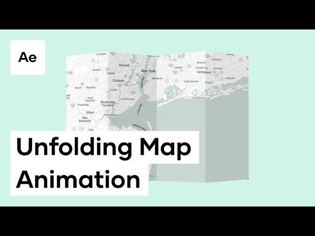 How To Create An Unfolding Map Animation - After Effects Motion Graphics Tutorial
