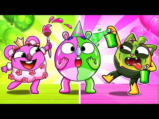 Pink Princess vs Green Bogey Song | Funny Kids Songs 😻🐨🐰🦁 And Nursery Rhymes by Baby Zoo