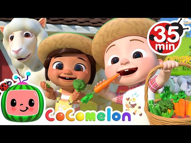 Yes Yes Vegetables On The Farm + More Nursery Rhymes & Kids Songs - CoComelon