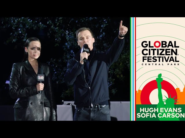 Sofia Carson & Global Citizen's Hugh Evans Celebrate Action | Global Citizen Festival 2023