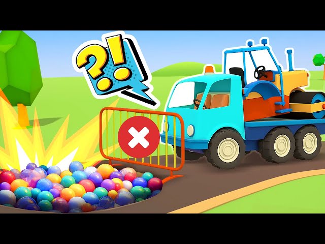 The dump truck needs help! The hole in the road. A NEW EPISODE of Helper Cars cartoon for kids.