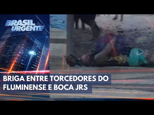 Briga entre torcedores do Boca e do Fluminense em Copacabana | Brasil Urgente
