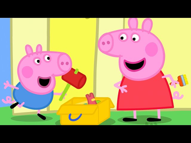 Peppa Pig And George Help Do DIY 🛠 Building Song 🛠 Peppa Pig Nursery Rhymes and Kids Songs