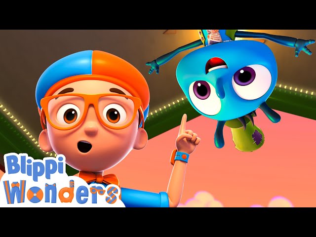 Blippi Wonders - Learn to Walk Upside Down with Flies! | Educational Cartoons for Kids | Blippi Toys
