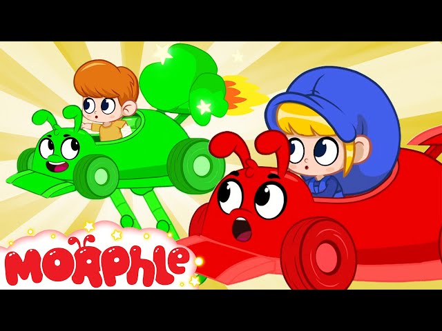 Crazy Racing - Cars, Vehicles and Trucks | Morphle vs Orphle